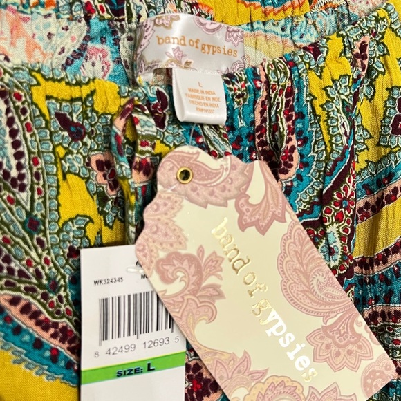 Band of Gypsy Off-Shoulder Top - Multicolor, very pretty NWT size Large casual - Picture 5 of 5